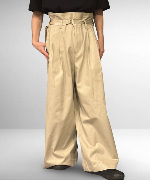 Burner（バーナー）の「ツータックハイウエストウルトラバギーパンツ（その他パンツ・メンズ・ダークネイビー/サンドベージュ/ライトブラウン/ブラック/カーキ/ダークベージュ/グレー/チャコールグレー・マルチサイズ）」の22枚目の写真