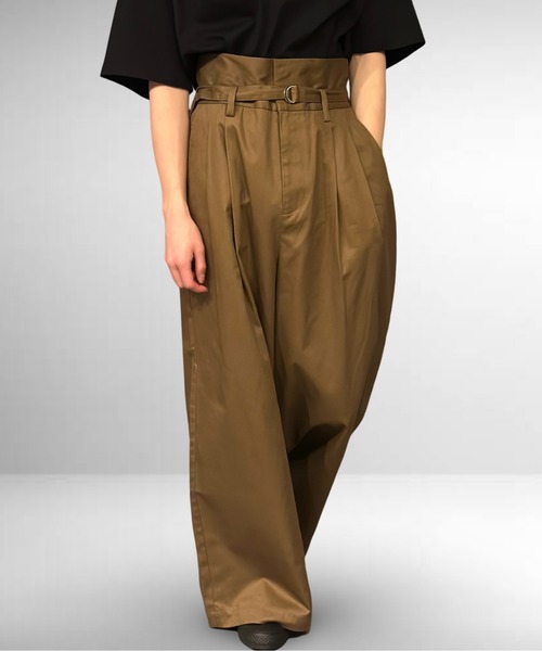 Burner（バーナー）の「ツータックハイウエストウルトラバギーパンツ（その他パンツ・メンズ・ダークネイビー/サンドベージュ/ライトブラウン/ブラック/カーキ/ダークベージュ/グレー/チャコールグレー・マルチサイズ）」の17枚目の写真