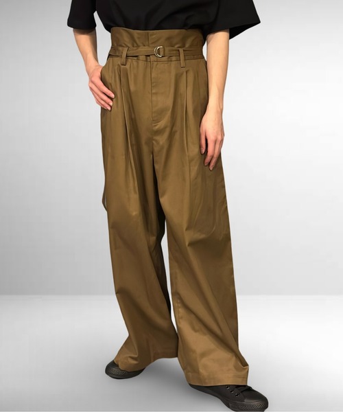 Burner（バーナー）の「ツータックハイウエストウルトラバギーパンツ（その他パンツ・メンズ・ダークネイビー/サンドベージュ/ライトブラウン/ブラック/カーキ/ダークベージュ/グレー/チャコールグレー・マルチサイズ）」の15枚目の写真