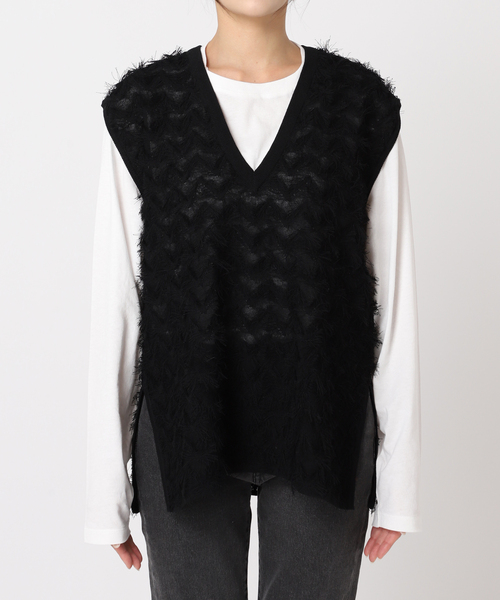 JOURNAL STANDARD relume（ジャーナルスタンダード　レリューム）の「《WEB限定追加》フリンジベスト（ベスト・レディース・ブラック・FREE）」の14枚目の写真
