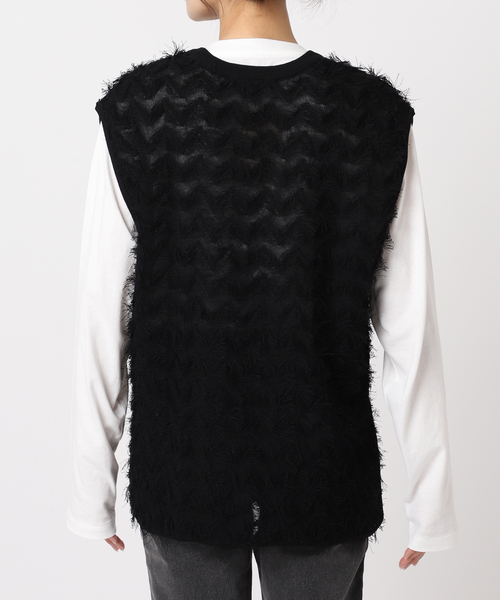 JOURNAL STANDARD relume（ジャーナルスタンダード　レリューム）の「《WEB限定追加》フリンジベスト（ベスト・レディース・ブラック・FREE）」の16枚目の写真