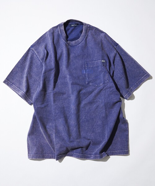 NAUTICA(ノーティカ)の「NAUTICA/ノーティカ Bleach Washed Hidden Logo S/S PKT Tee/ブリーチ ウォッシュド ヒドゥンロゴ ショートスリーブ ポケットTシャツ(Tシャツ/カットソー・メンズ・グレー/ブラック/パープル/ネイビー/ベージュ・X-LARGE/LARGE/MEDIUM/SMALL)」の5枚目の写真