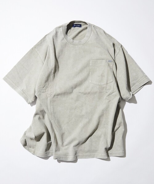 NAUTICA(ノーティカ)の「NAUTICA/ノーティカ Bleach Washed Hidden Logo S/S PKT Tee/ブリーチ ウォッシュド ヒドゥンロゴ ショートスリーブ ポケットTシャツ(Tシャツ/カットソー・メンズ・グレー/ブラック/パープル/ネイビー/ベージュ・X-LARGE/LARGE/MEDIUM/SMALL)」の3枚目の写真