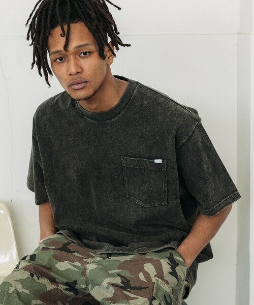 NAUTICA(ノーティカ)の「NAUTICA/ノーティカ Bleach Washed Hidden Logo S/S PKT Tee/ブリーチ ウォッシュド ヒドゥンロゴ ショートスリーブ ポケットTシャツ(Tシャツ/カットソー・メンズ・グレー/ブラック/パープル/ネイビー/ベージュ・X-LARGE/LARGE/MEDIUM/SMALL)」の2枚目の写真