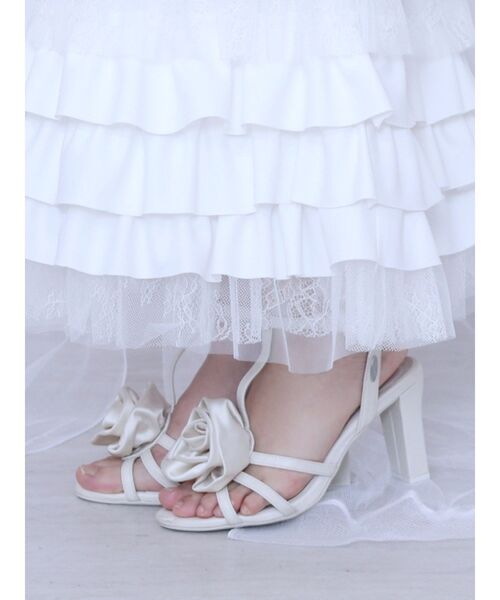 EATME（イートミー）の「コサージュサンダル（サンダル・レディース・グリーン/ピンク/オフホワイト/ブラック・S/M/L）」の9枚目の写真