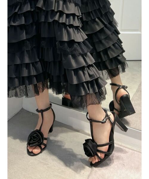 EATME（イートミー）の「コサージュサンダル（サンダル・レディース・グリーン/ピンク/オフホワイト/ブラック・S/M/L）」の12枚目の写真