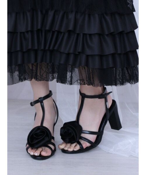 EATME（イートミー）の「コサージュサンダル（サンダル・レディース・グリーン/ピンク/オフホワイト/ブラック・S/M/L）」の13枚目の写真