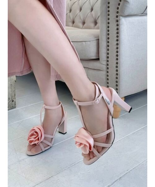 EATME（イートミー）の「コサージュサンダル（サンダル・レディース・グリーン/ピンク/オフホワイト/ブラック・S/M/L）」の17枚目の写真