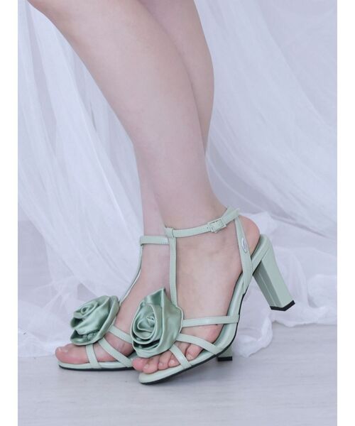 EATME（イートミー）の「コサージュサンダル（サンダル・レディース・グリーン/ピンク/オフホワイト/ブラック・S/M/L）」の22枚目の写真