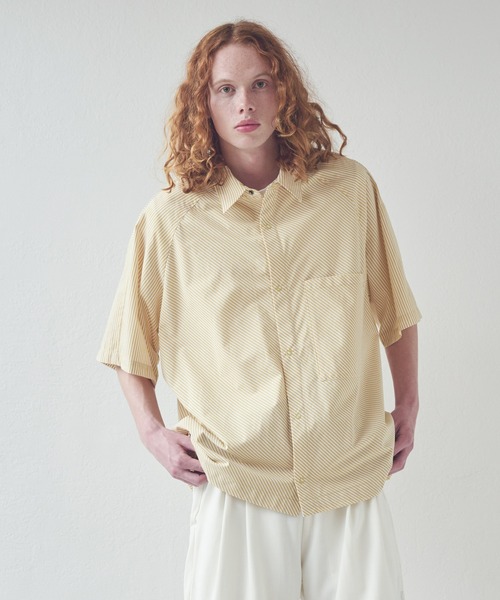 Kelen（ケレン）の「「KELEN MENS / ケレン メンズ」 バイアスビッグシャツ DOPEY（シャツ/ブラウス・メンズ・ブルー/イエロー/グリーン・38/40）」の3枚目の写真