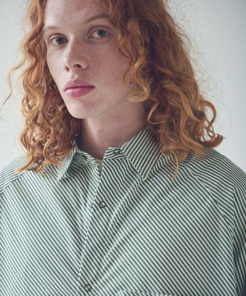 Kelen（ケレン）の「「KELEN MENS / ケレン メンズ」 バイアスビッグシャツ DOPEY（シャツ/ブラウス・メンズ・ブルー/イエロー/グリーン・38/40）」の5枚目の写真