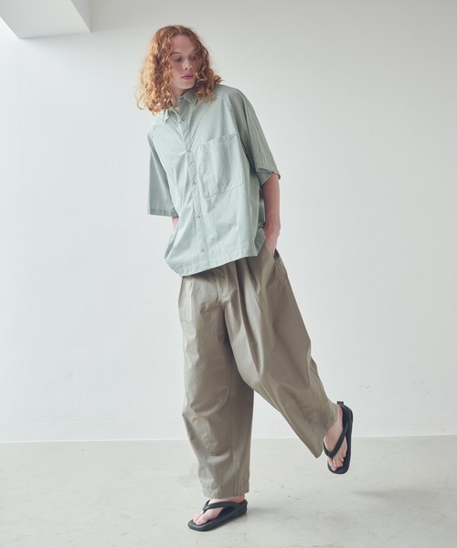 Kelen（ケレン）の「「KELEN MENS / ケレン メンズ」 バイアスビッグシャツ DOPEY（シャツ/ブラウス・メンズ・ブルー/イエロー/グリーン・38/40）」の8枚目の写真
