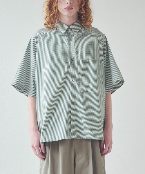 Kelen（ケレン）の「「KELEN MENS / ケレン メンズ」 バイアスビッグシャツ DOPEY（シャツ/ブラウス・メンズ・ブルー/イエロー/グリーン・38/40）」の13枚目の写真