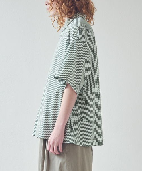 Kelen（ケレン）の「「KELEN MENS / ケレン メンズ」 バイアスビッグシャツ DOPEY（シャツ/ブラウス・メンズ・ブルー/イエロー/グリーン・38/40）」の14枚目の写真