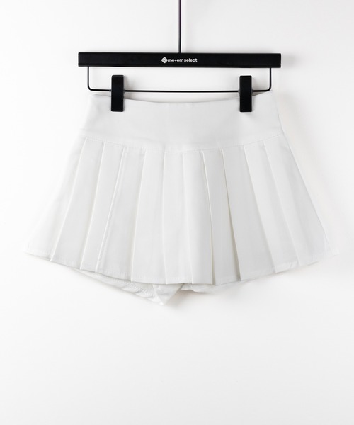 me+em select（ミームセレクト）の「【 ２color 】プリーツマイクロミニスカパン ／ pleated micro mini skirt pants（スカート・レディース・グレー/ブラック/ホワイト・LARGE/SMALL/MEDIUM）」の13枚目の写真