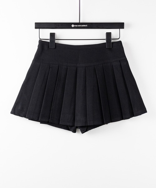 me+em select（ミームセレクト）の「【 ２color 】プリーツマイクロミニスカパン ／ pleated micro mini skirt pants（スカート・レディース・グレー/ブラック/ホワイト・LARGE/SMALL/MEDIUM）」の5枚目の写真