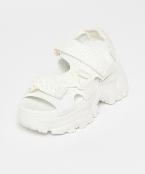 Honeys(ハニーズ)の「厚底スポーツサンダル(サンダル・レディース・ブラック×ホワイト/ブラック/ホワイト・LL/S/M/L)」の8枚目の写真