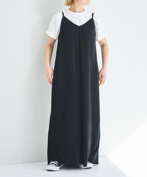 pairmanon（ペアマノン）の「【リンクコーデ】【ママサイズ】プリーツ キャミワンピース（ワンピース・レディース・ブラウン/ブラック・FREE）」の6枚目の写真