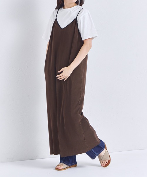 pairmanon（ペアマノン）の「【リンクコーデ】【ママサイズ】プリーツ キャミワンピース（ワンピース・レディース・ブラウン/ブラック・FREE）」の10枚目の写真