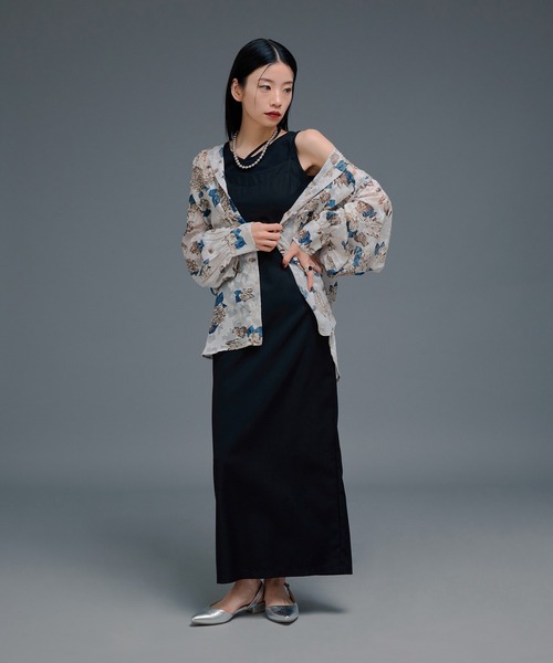 Ellno de Mavie(エルノデメヴィ)の「オパールシアールーズシャツ(シャツ/ブラウス・レディース・ブラック/オフホワイト・FREE)」の20枚目の写真