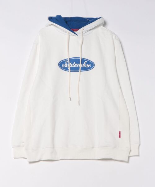 September(セプテンバー)の「【8】【SEPTEMBER(セプテンバー)】print hoodie(パーカー・レディース・パープル/ブラック/ホワイト・MEDIUM/SMALL)」の2枚目の写真