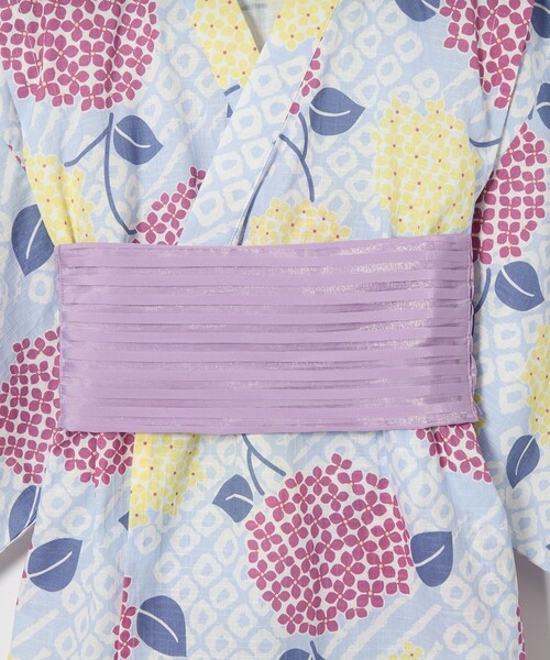 green label relaxing（グリーンレーベルリラクシング）の「浴衣 アジサイ/ キッズ（浴衣・キッズ・ライトブルー/オフホワイト・S/M/L）」の22枚目の写真