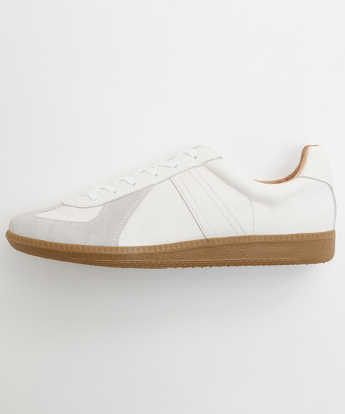 MEN'S MELROSE(メンズメルローズ)の「42700 ALL LEATHER GERMAN TRAINER / ジャーマントレーナー | レザースニーカー(スニーカー・メンズ・ホワイト/ブラック・41/42/40)」の7枚目の写真