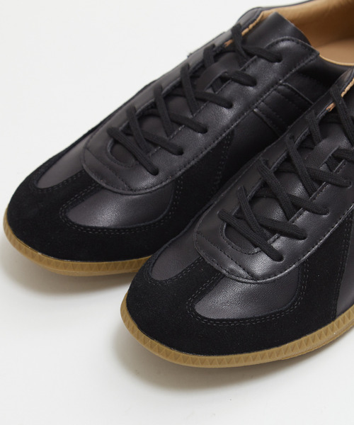 MEN'S MELROSE(メンズメルローズ)の「42700 ALL LEATHER GERMAN TRAINER / ジャーマントレーナー | レザースニーカー(スニーカー・メンズ・ホワイト/ブラック・41/42/40)」の10枚目の写真
