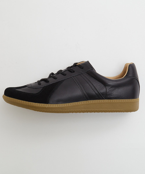 MEN'S MELROSE(メンズメルローズ)の「42700 ALL LEATHER GERMAN TRAINER / ジャーマントレーナー | レザースニーカー(スニーカー・メンズ・ホワイト/ブラック・41/42/40)」の13枚目の写真