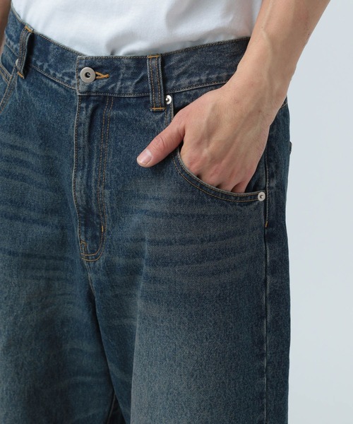 BAYFLOW（ベイフロー）の「[トレンド感]ヴィンテージライクデニムパンツ[クウォーターレングス]（その他パンツ・メンズ・ブラック/アクア・LARGE/MEDIUM）」の14枚目の写真