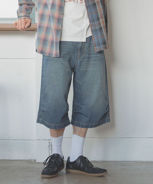 BAYFLOW（ベイフロー）の「[トレンド感]ヴィンテージライクデニムパンツ[クウォーターレングス]（その他パンツ・メンズ・ブラック/アクア・LARGE/MEDIUM）」の21枚目の写真