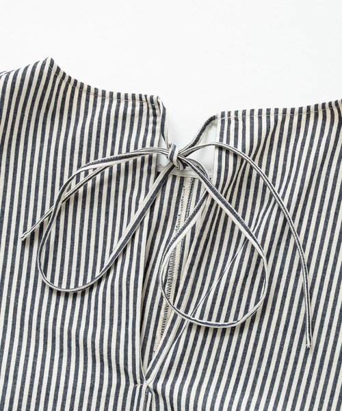 LA MARINE FRANCAISE（マリン フランセーズ）の「ノースリーブボリュームワンピース（ワンピース・レディース・ネイビー/インディゴブルー・FREE）」の8枚目の写真