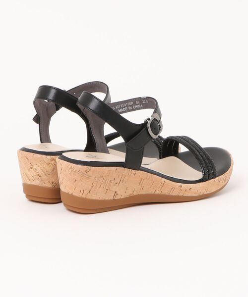 Riz raffinee（リズラフィーネ）の「ラインストーン付ウェッジサンダル（サンダル・レディース・ブラック/ベージュ系その他7/シルバー・24cm/23cm/24.5cm/23.5cm/22.5cm）」の16枚目の写真