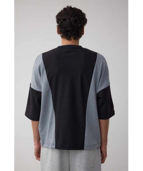AZUL by moussy(アズールバイマウジー)の「異素材スウィッチングトップス(Tシャツ/カットソー・メンズ・ブラック系その他/ホワイト系その他/ブルー系その他・MEDIUM/LARGE)」の18枚目の写真