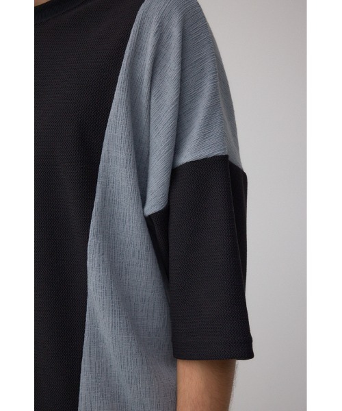AZUL by moussy(アズールバイマウジー)の「異素材スウィッチングトップス(Tシャツ/カットソー・メンズ・ブラック系その他/ホワイト系その他/ブルー系その他・MEDIUM/LARGE)」の20枚目の写真