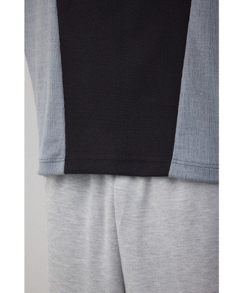 AZUL by moussy(アズールバイマウジー)の「異素材スウィッチングトップス(Tシャツ/カットソー・メンズ・ブラック系その他/ホワイト系その他/ブルー系その他・MEDIUM/LARGE)」の21枚目の写真