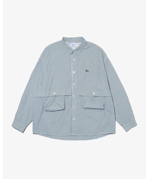 KEBOZ(ケボズ)の「BALL SHIRT(シャツ/ブラウス・メンズ・ホワイト/ブルー/グリーン/オレンジ・M/L/XL)」の2枚目の写真