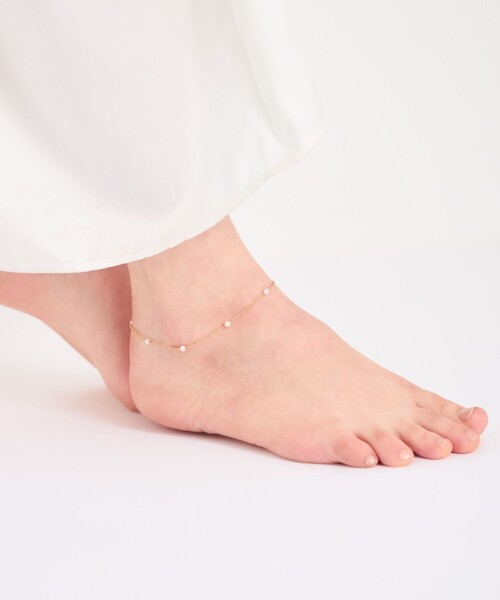 ete（エテ）の「○パール アンクレット（アンクレット・レディース・イエローゴールド・FREE）」の6枚目の写真