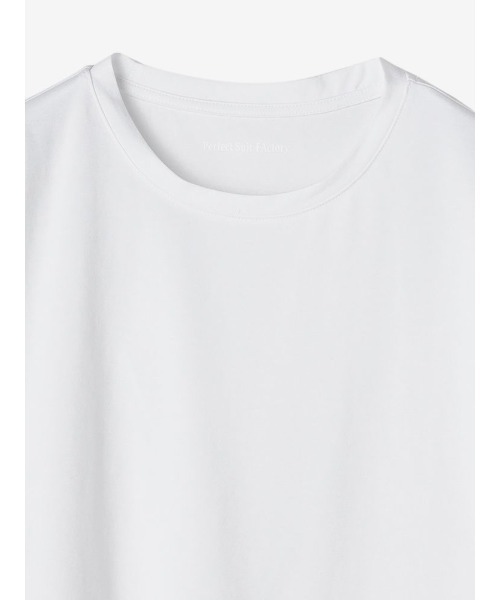 Perfect Suit FActory(パーフェクトスーツファクトリー)の「アーバンベーシックTシャツ クルーネック半袖 ホワイト/ブラック/グレー/ネイビー(Tシャツ/カットソー・メンズ・ネイビー/ブラック/ホワイト/チャコールグレー・M/L/LL)」の7枚目の写真