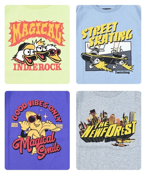 Life Support Products(ライフサポートプロダクツ)の「S/S プリントTee(Tシャツ/カットソー・キッズ・オフホワイト/杢グレー/ライトブルー/アイボリー/ライム/サーモンピンク/ブラウン/チャコール/パープル/オレンジ・80/90/95/100/110/120/130/140/150)」の11枚目の写真