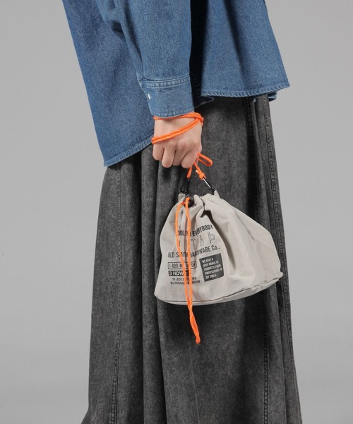 再度値下げ　迫力ある布袋 51cm 19kg ビンテージ　レトロ パワースポット OLD SMITH】巾着ショルダーバッグ（ショルダーバッグ）｜niko and 彫刻・オブジェ