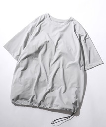 COOL THROUGH Function T-shirt/接触冷感 速乾 ドローコード オーバーサイズ 半袖Tシャツ セットアップ対応