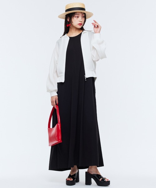 Narcissus(ナルシス)の「ノースリーブロングワンピース ポケット付き リラックスフレア(ワンピース・レディース・ブラック/ブルー・FREE)」の14枚目の写真