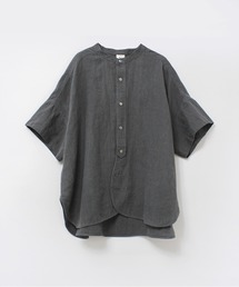 B2868 ハーフスリーブフレンチリネンシャツ