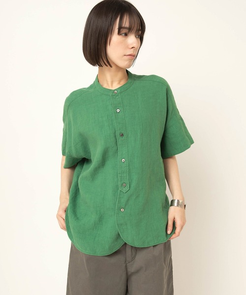 RNA-N（アールエヌエーエヌ）の「B2868 ハーフスリーブフレンチリネンシャツ（シャツ/ブラウス・レディース・オフホワイト/ブルー/スミクロ/グレー/レッド/ブラック/ダークブラウン/グリーン・FREE）」の22枚目の写真