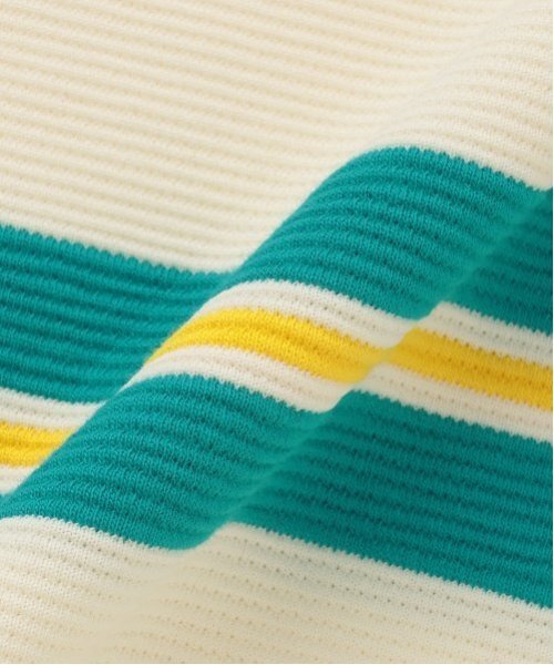 and D. petit main（アンドディープティマイン）の「リップルボーダービッグ半T（Tシャツ/カットソー・キッズ・ネイビー/ブラック/ターコイズブルー・130cm/110cm/120cm/140cm/90cm/100cm/150cm）」の6枚目の写真