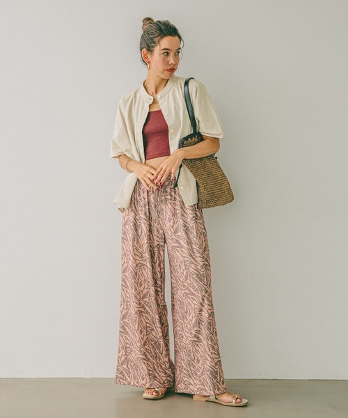 BAYFLOW（ベイフロー）の「[A4サイズ収納可能]ペーパー巾着トート（トートバッグ・レディース・ブラウン/ナチュラル・FREE）」の4枚目の写真