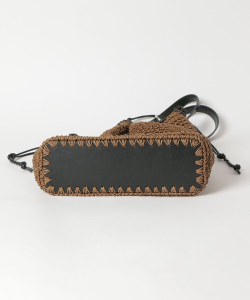 BAYFLOW（ベイフロー）の「[A4サイズ収納可能]ペーパー巾着トート（トートバッグ・レディース・ブラウン/ナチュラル・FREE）」の13枚目の写真