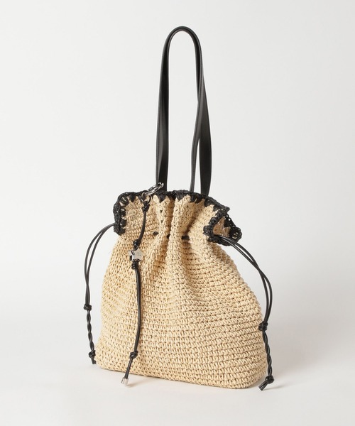 BAYFLOW（ベイフロー）の「[A4サイズ収納可能]ペーパー巾着トート（トートバッグ・レディース・ブラウン/ナチュラル・FREE）」の17枚目の写真