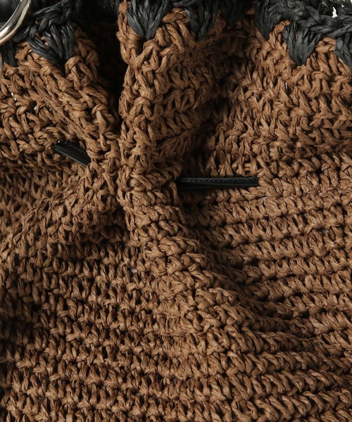 BAYFLOW（ベイフロー）の「[A4サイズ収納可能]ペーパー巾着トート（トートバッグ・レディース・ブラウン/ナチュラル・FREE）」の20枚目の写真